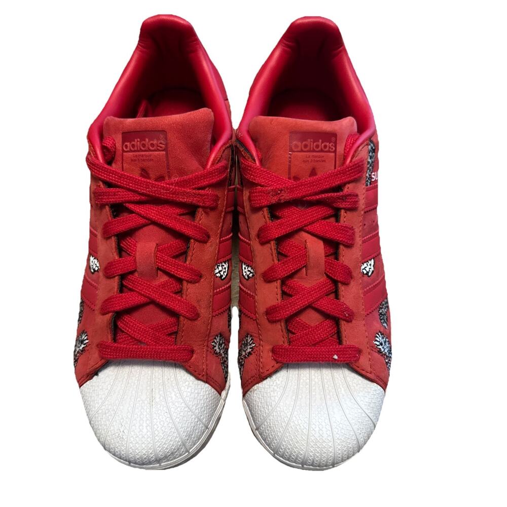 Adidas Superstar Farm Rio Sneakers Pineapple Red White Women's US Size 7.5